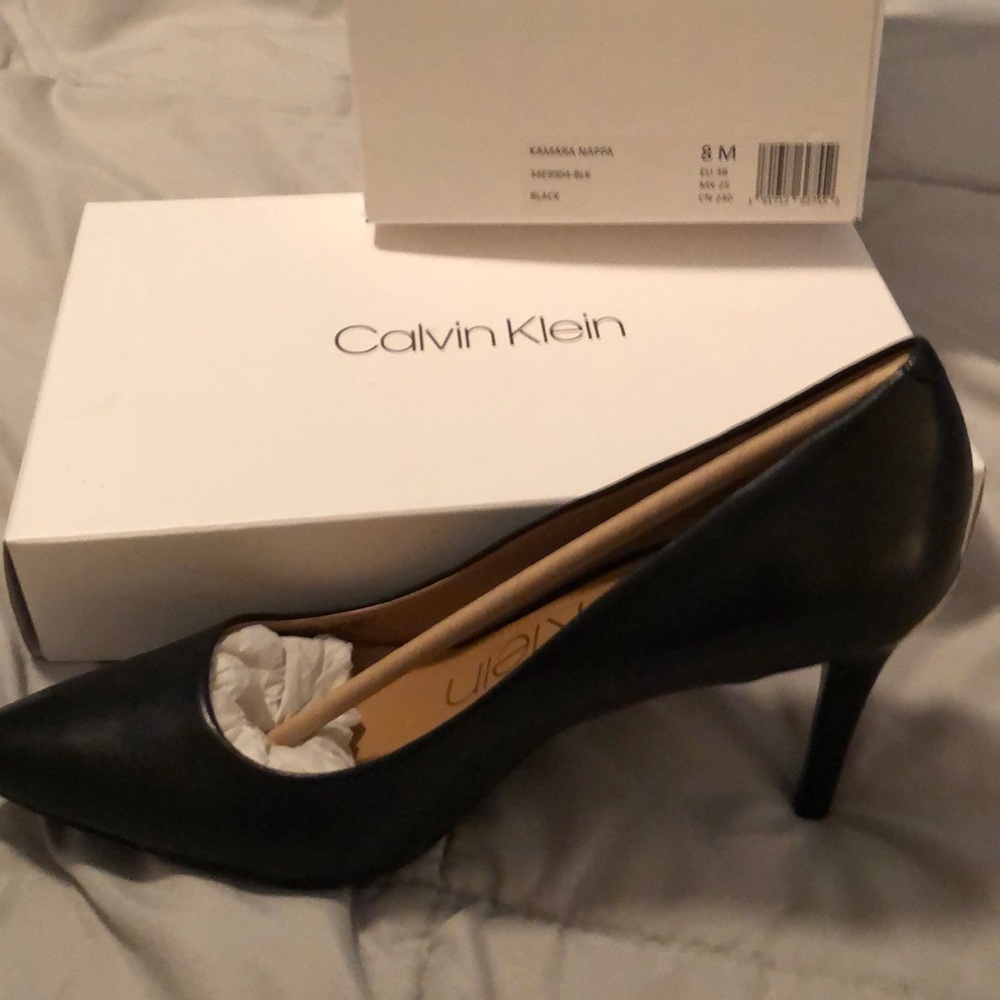 Calvin Klein black heels never worn